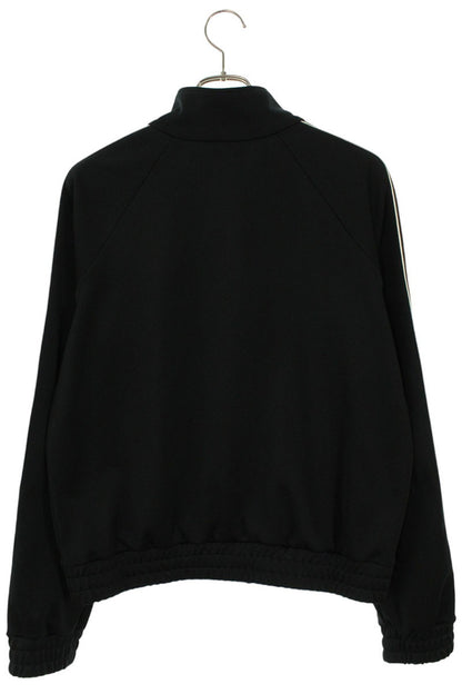 CELINE Double Face Half Zip Track Jacket Black White Size L