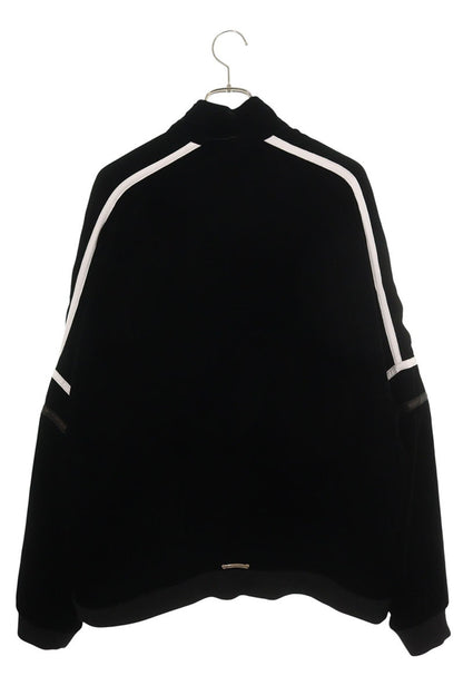 Chrome Hearts VELVET TRACKSUIT JACKET Black Velour Size XXL