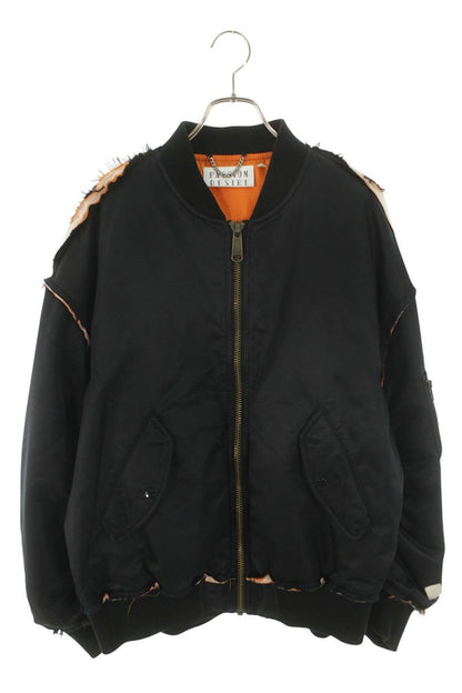 el conductorH Inside Out Flight Bomber Navy Blue Size M