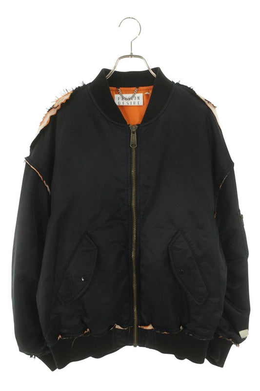 el conductorH Inside Out Flight Bomber Navy Blue Size M