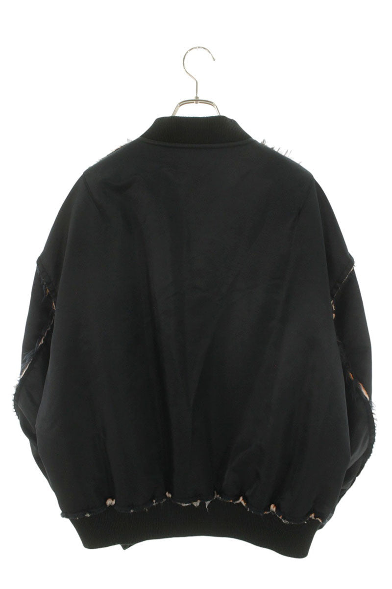 el conductorH Inside Out Flight Bomber Navy Blue Size M