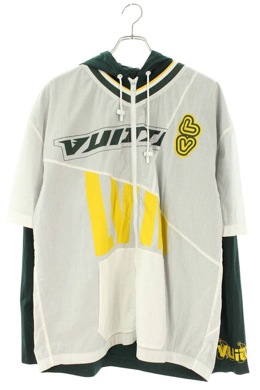 Louis Vuitton SS13 Baseball Nylon Blouson White Green Size S