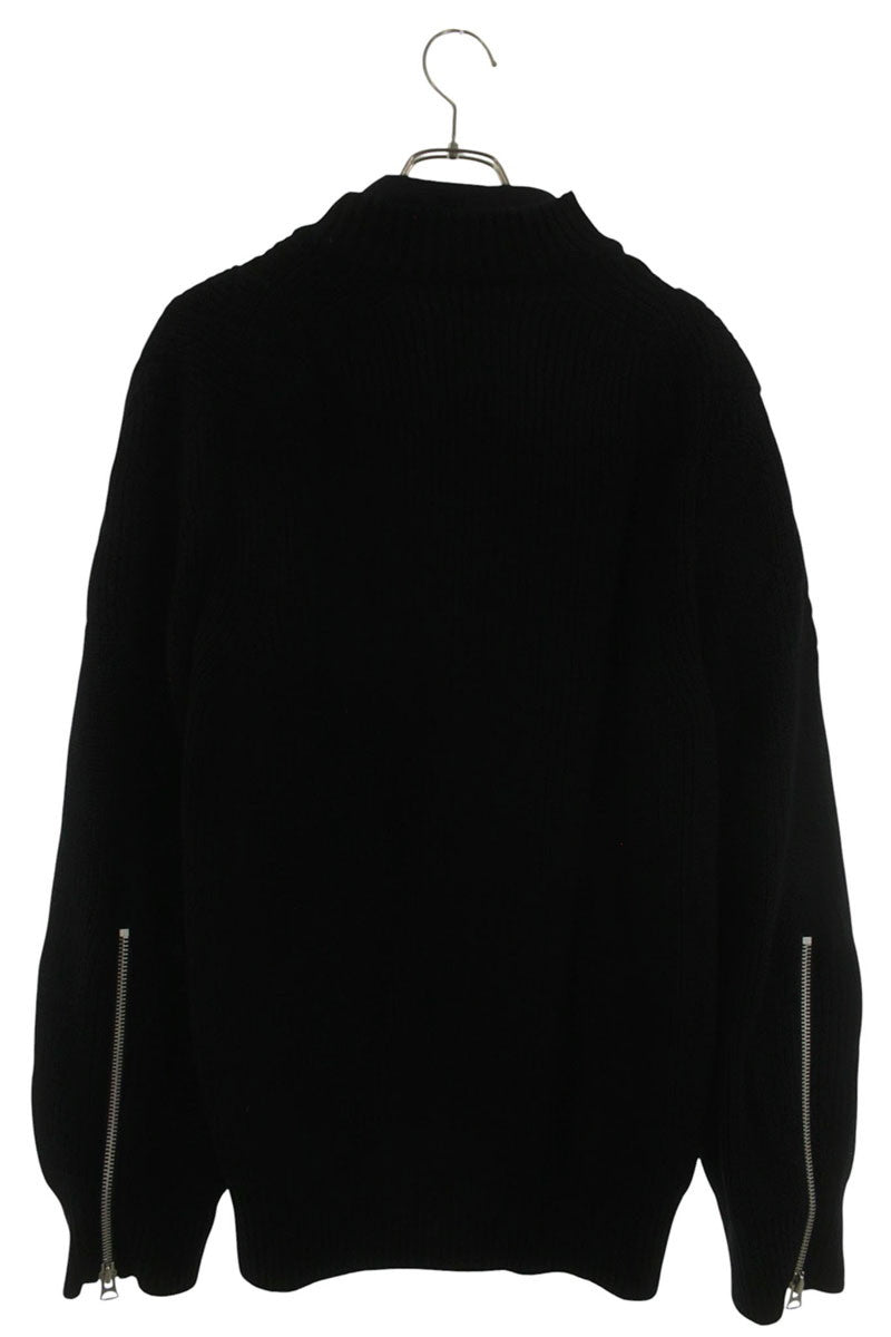 Sacai Wool Knit Blouson Black Size M
