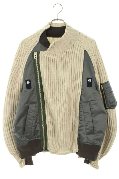 Sacai Wool Blouson Gray x Green Size 3