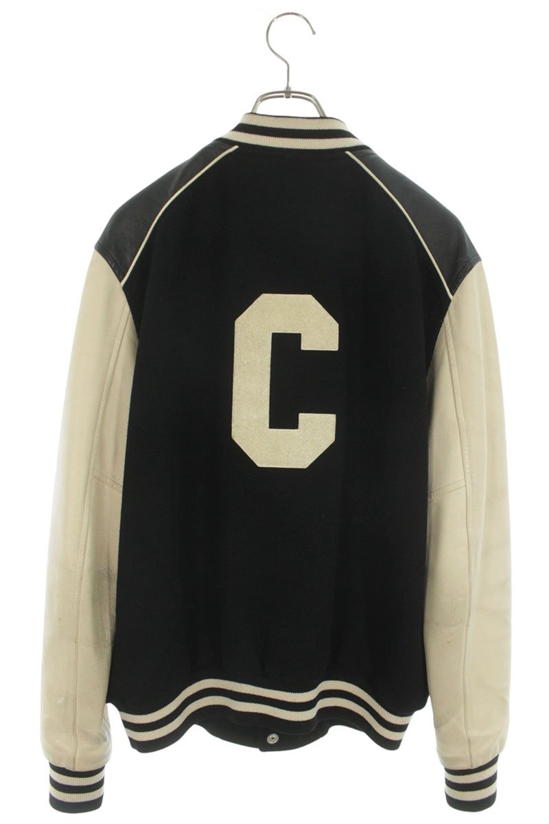 CELINE C-Logo Wool Blend Teddy Blouson Multi Size M