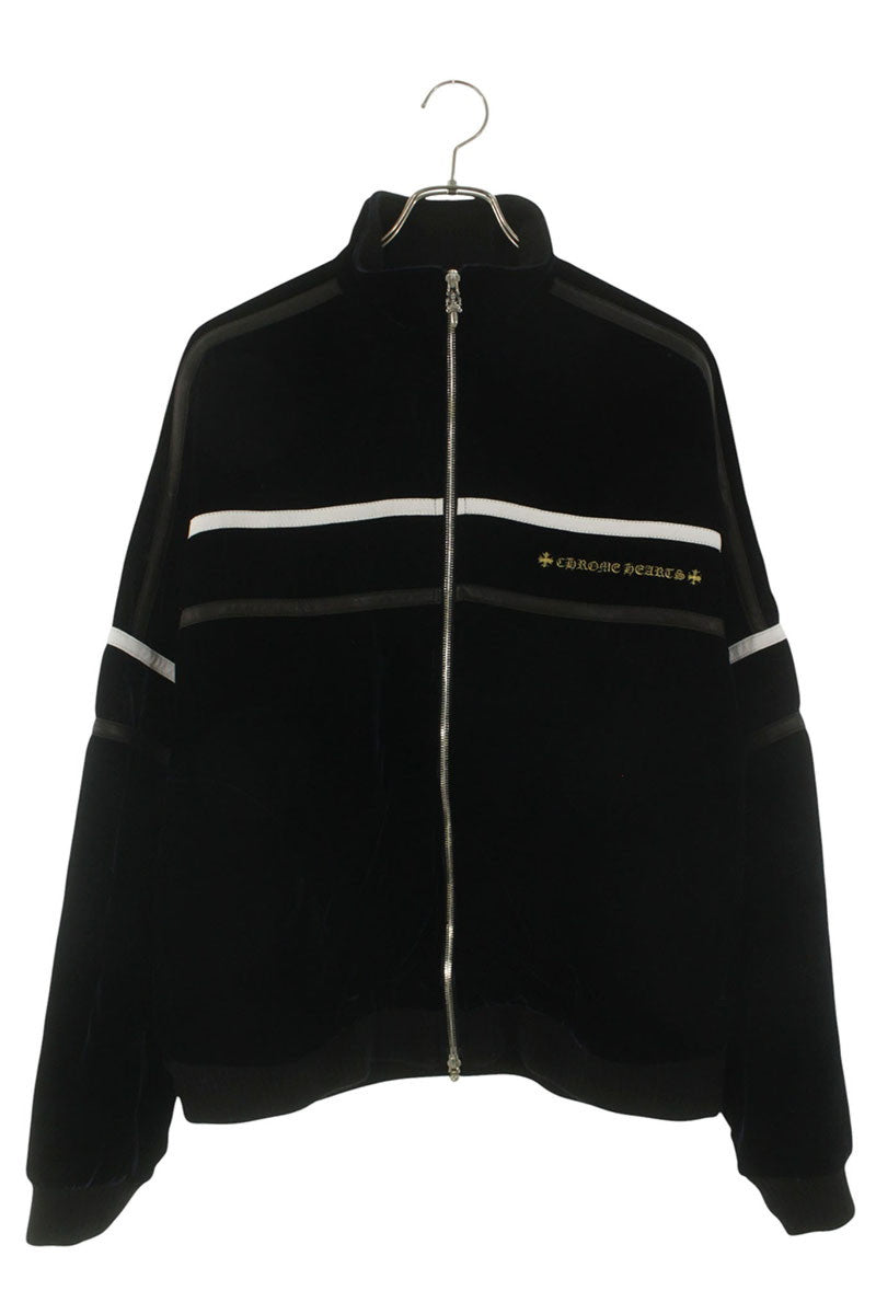 Chrome Hearts VELVET TRACKSUIT JACKET Navy Velour Size M