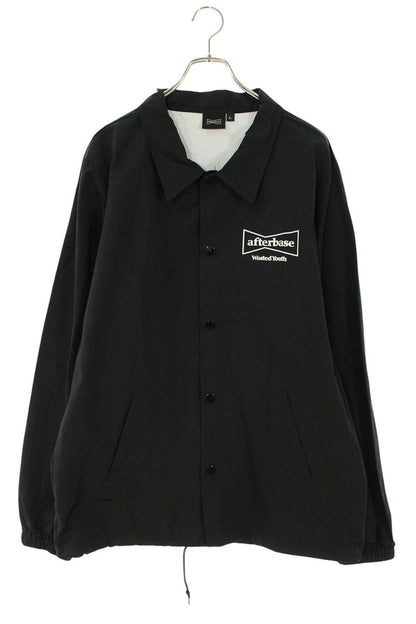 WASTED YOUTH Back Message Print Coach Jacket Black Size L