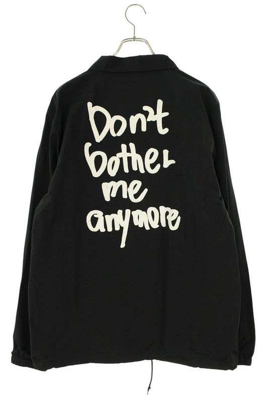 WASTED YOUTH Back Message Print Coach Jacket Black Size L