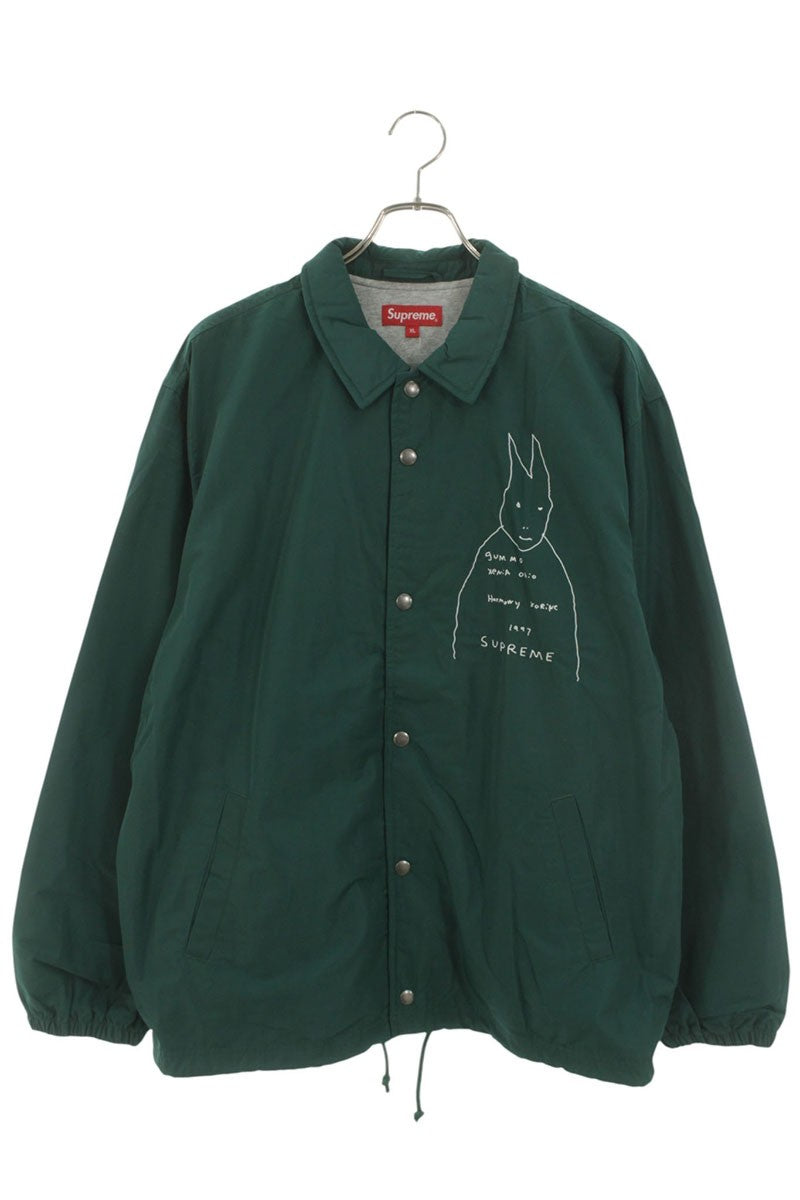 Supreme 22SS Gummo Coaches Jacket Green Size XL