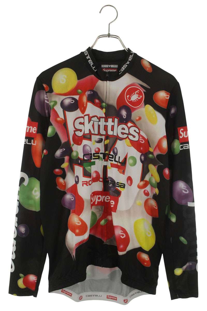 Supreme 21AW Skittles Castelli L S Cycling Jersey Blouson Black Size L
