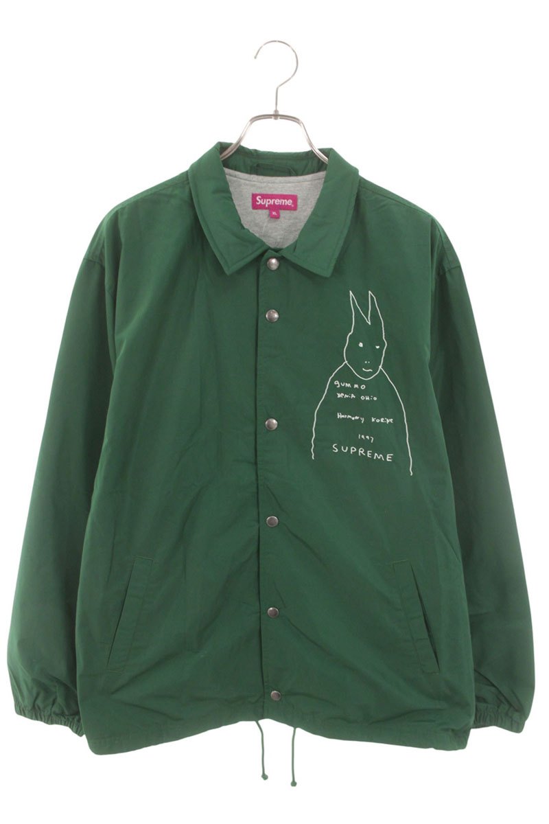 Supreme 22SS Gummo Coaches Jacket Green Size XL