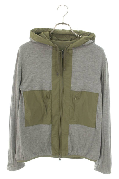 HERNO Nylon Hooded Reversible Blouson Khaki Size L