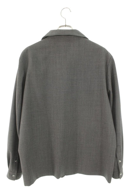VALENTINO 26SS High-Neck Zip Jacket Gray Size S