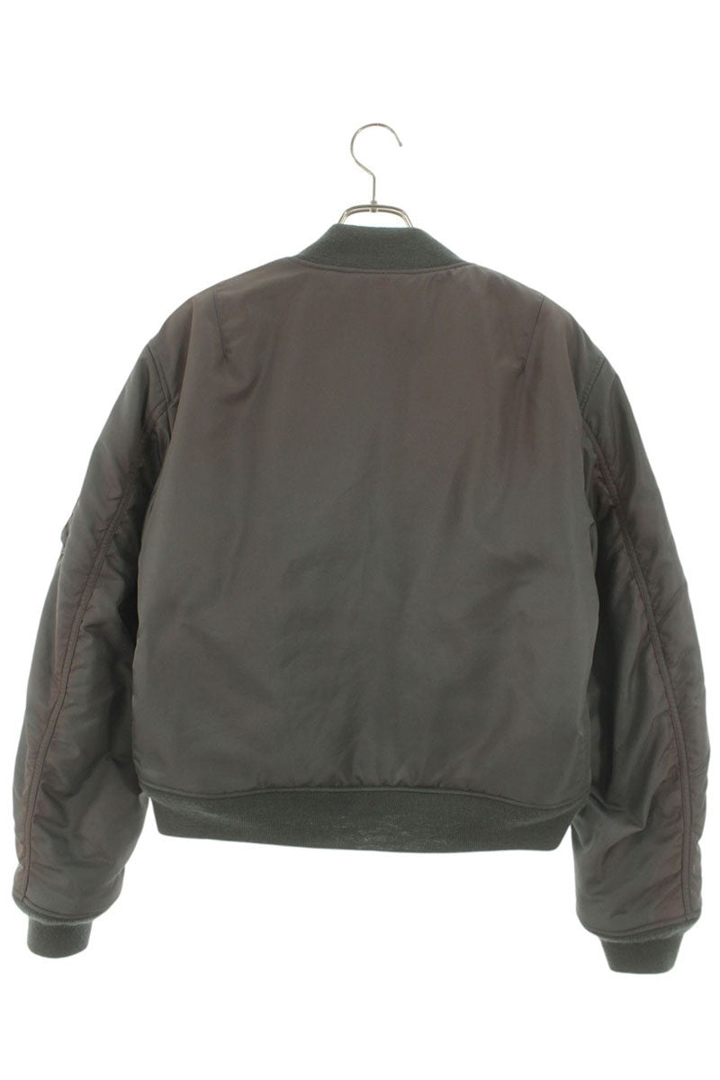 ACNE STUDIOS Washed Nylon Bomber Jacket Gray Size S