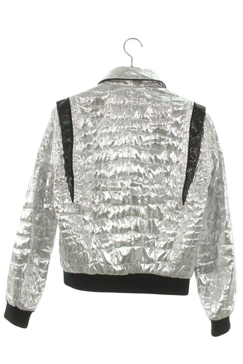 CELINE 19SS Croc Glitter Teddy Jacket Silver Size S