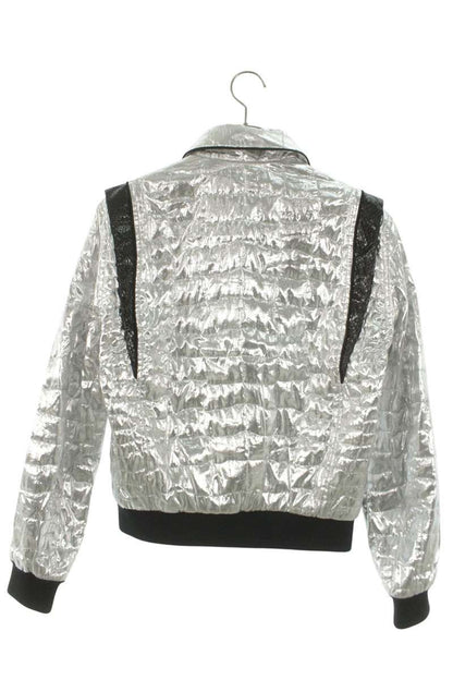 CELINE 19SS Croc Glitter Teddy Jacket Silver Size S