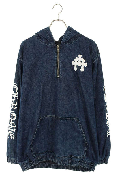 Chrome Hearts LUCKUS Cemetery Patch Denim Blouson Size L