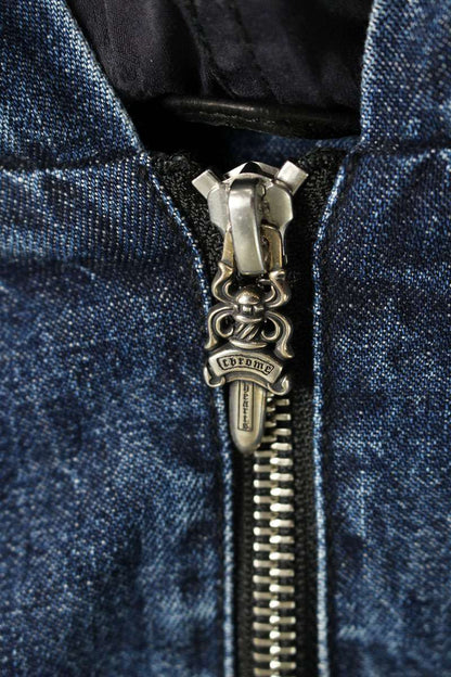 Chrome Hearts LUCKUS Cemetery Patch Denim Blouson Size L