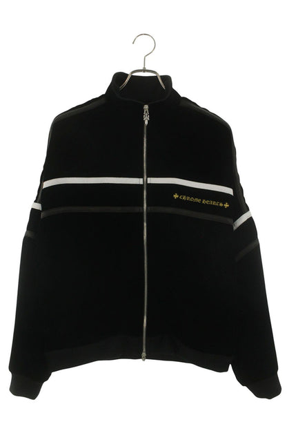 Chrome Hearts VELVET TRACKSUIT JACKET Black Velour Size S