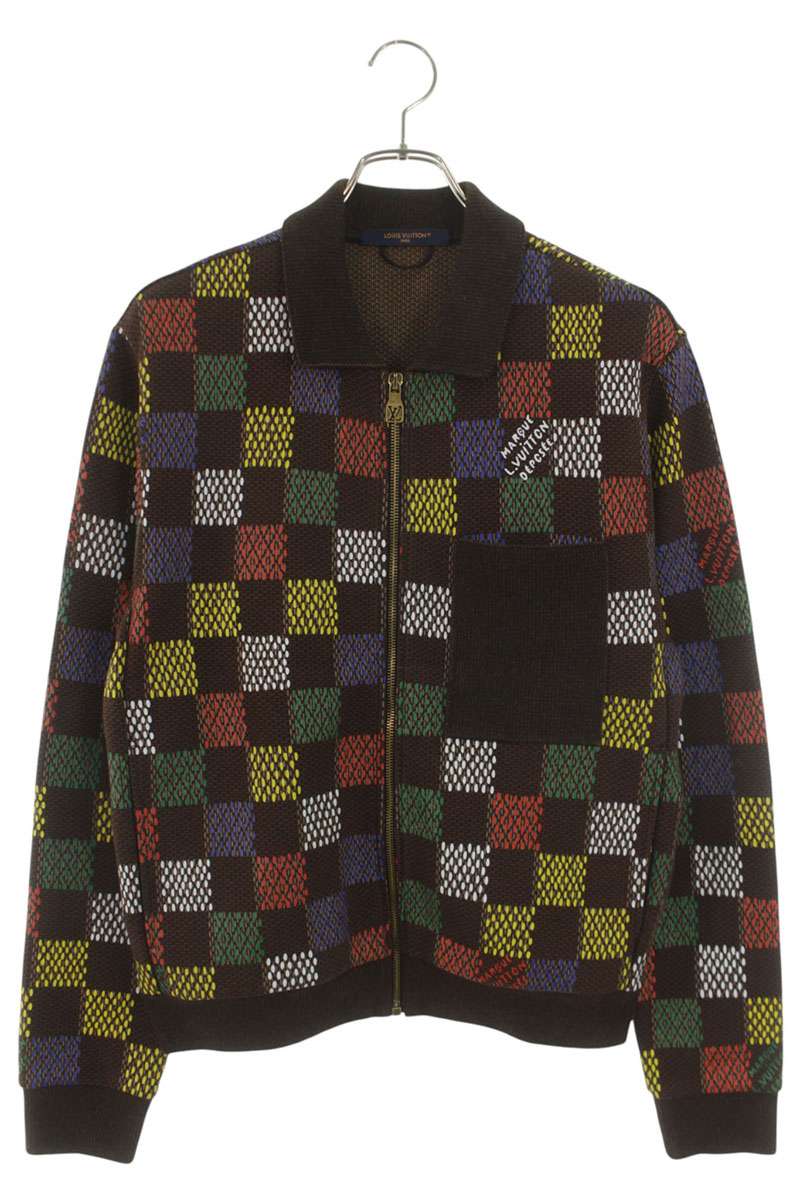LOUISVUITTON 25SS Damier Cotton Blouson Brown Size S