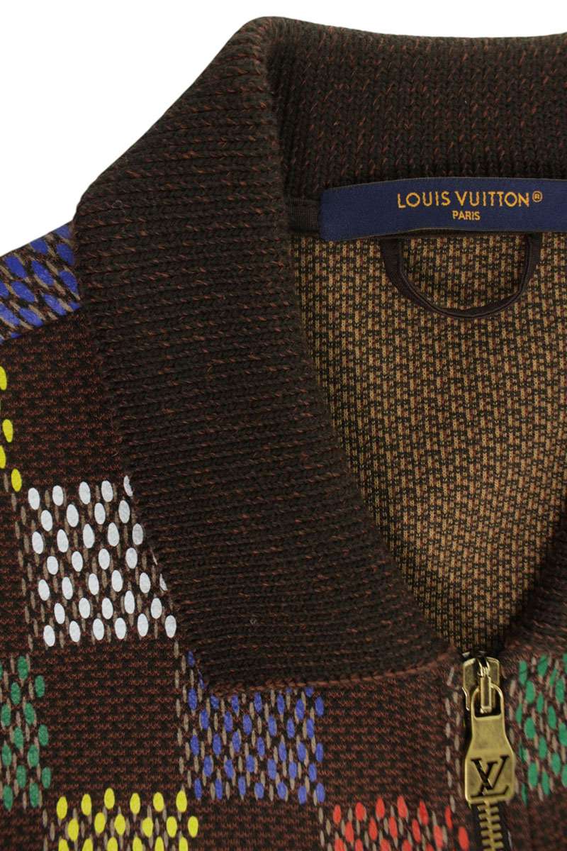 LOUISVUITTON 25SS Damier Cotton Blouson Brown Size S
