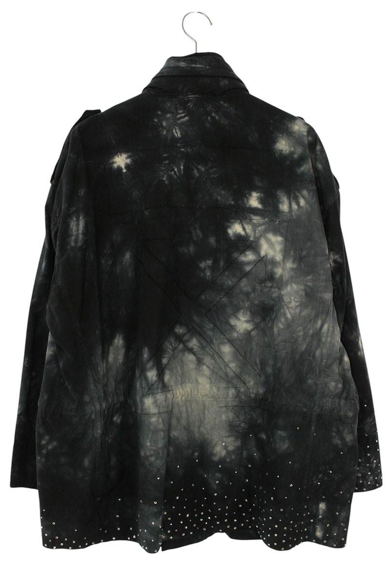OFF-WHITE Rhinestone Military Jacket Black Size L