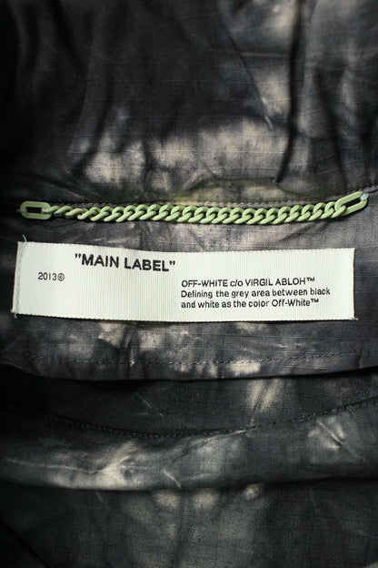 OFF-WHITE Rhinestone Military Jacket Black Size L