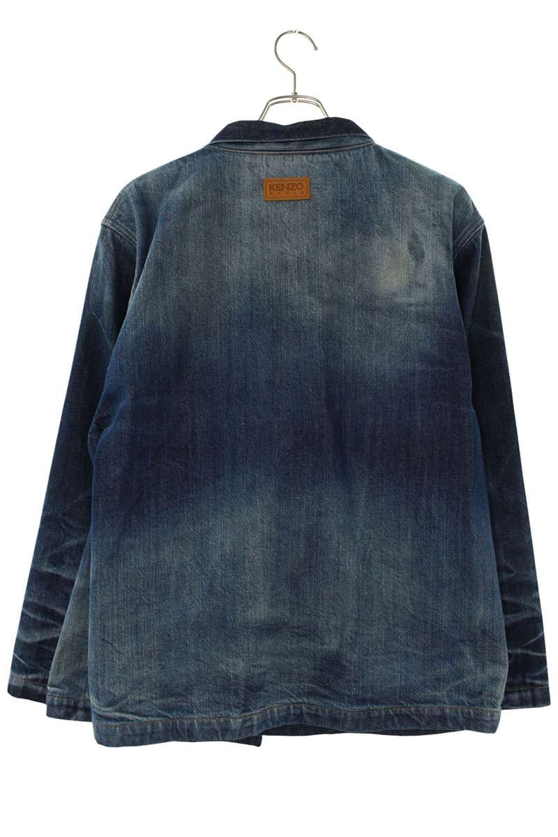 KENZO Denim Kimono Blouson Blue Size XL