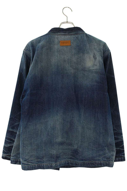 KENZO Denim Kimono Blouson Blue Size XL