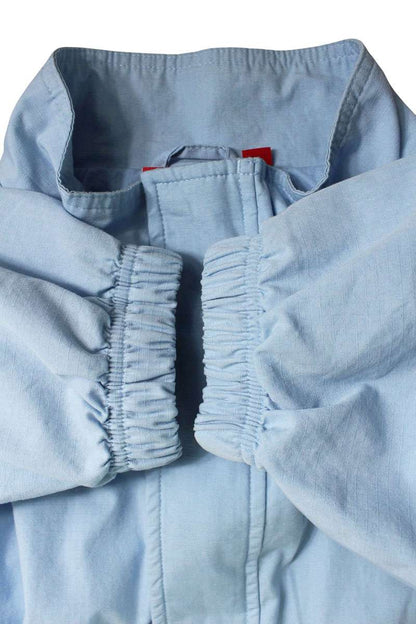 Supreme 25AW Spellout Embroidered Ripstop Track Jacket Logo Blouson Blue Size L
