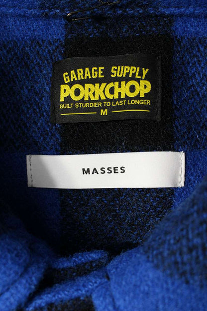 MASSES x PORKCHOP WOOL JACKET P Buffalo Check Multi Size M