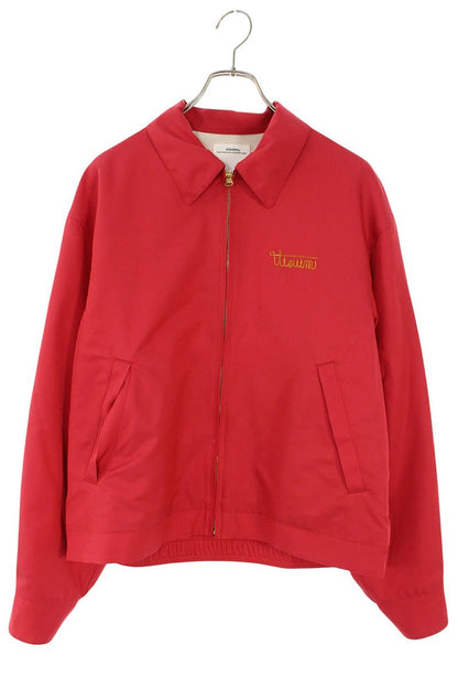 VISVIM 26SS Logo Embroidered Swing Top Blouson Red Size M