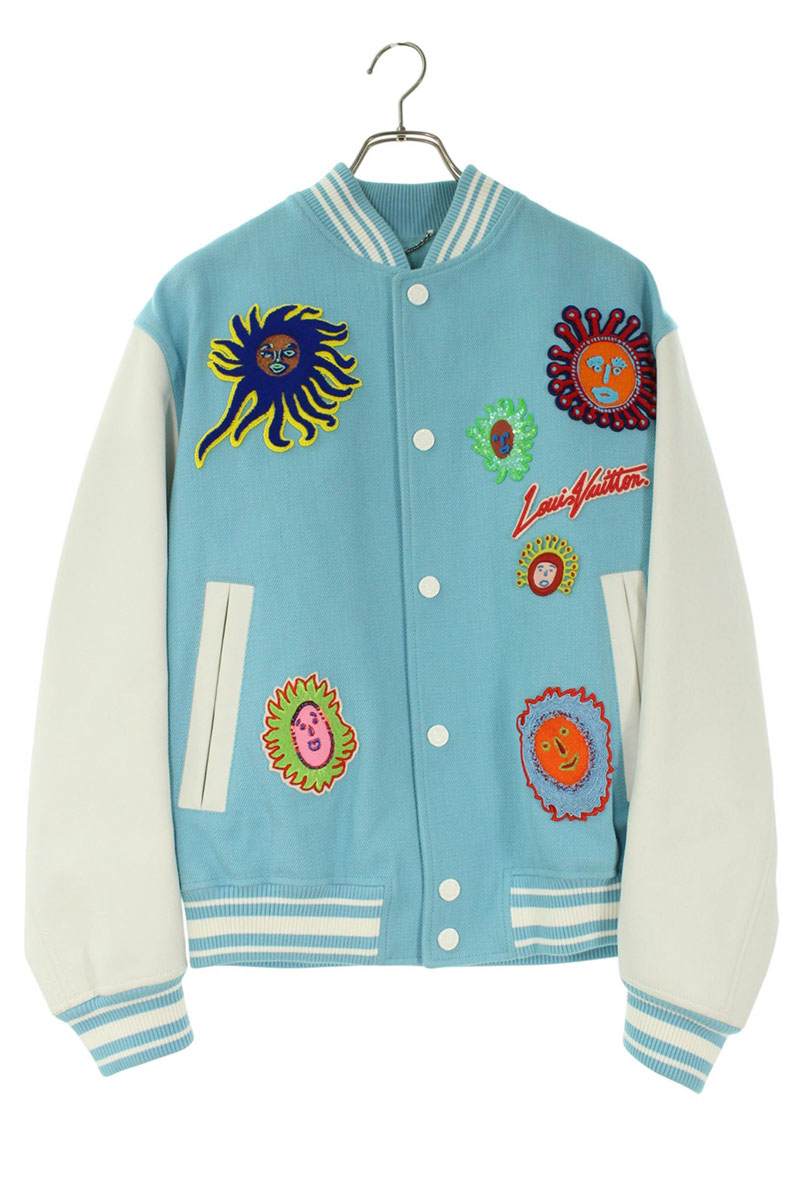 LOUISVUITTON 23AW Kusama Yayoi Varsity Jacket Blouson Size M
