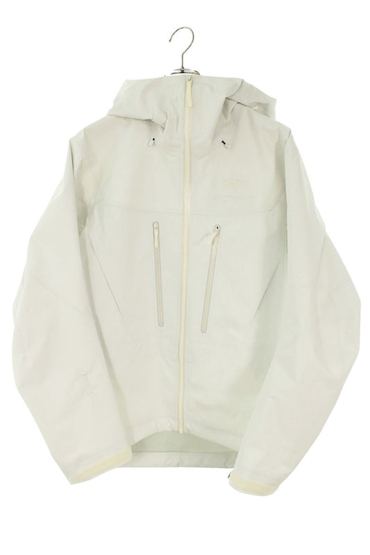 ARCTERYX ALPHA SV JACKET Hooded Nylon White Size XS