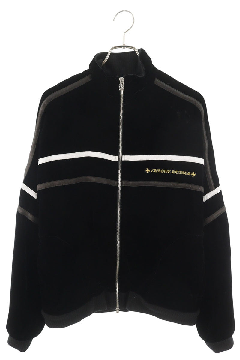 Chrome Hearts Velvet Tracksuit Jacket Black Size M