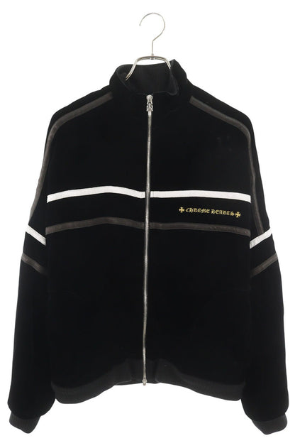 Chrome Hearts Velvet Tracksuit Jacket Black Size M