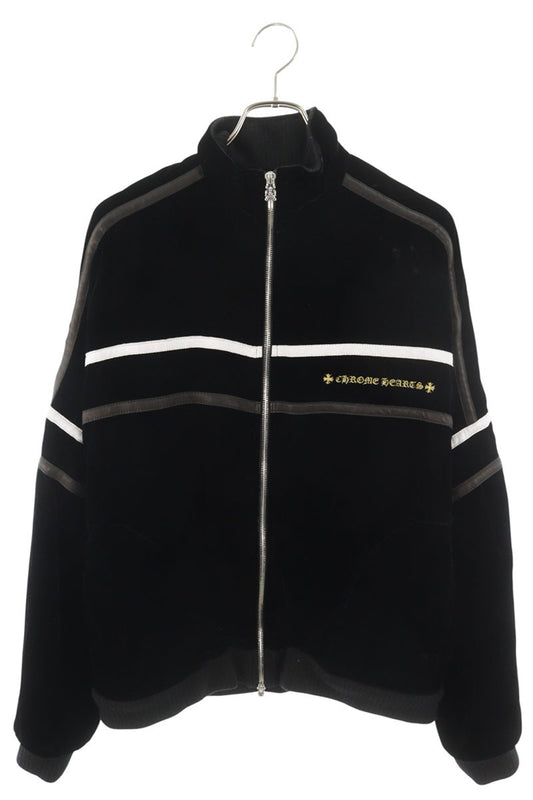 Chrome Hearts Velvet Tracksuit Jacket Black Size M