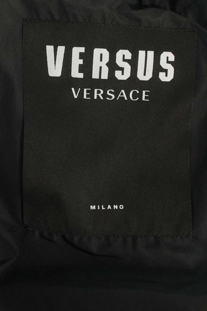 GIANNIVERSACE Logo All-Over Nylon Anorak Blue/Yellow Size M