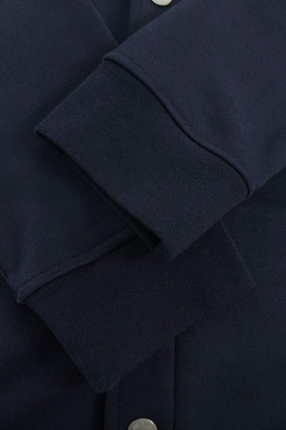 HERMES 25SS Cotton Jersey Teddy Blouson Navy Size L
