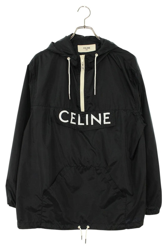 CELINE Front Logo Anorak Black Size XS
