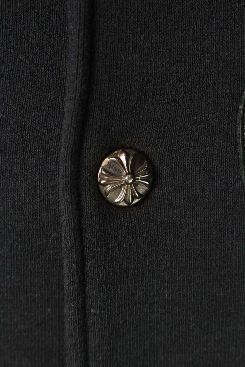 Chrome Hearts CH Patch Leather Panel Varsity Jacket Size M