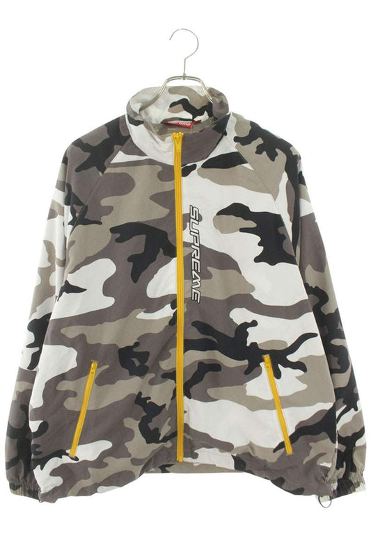 SUPREME Contrast Zip Track Jacket Gray Size S