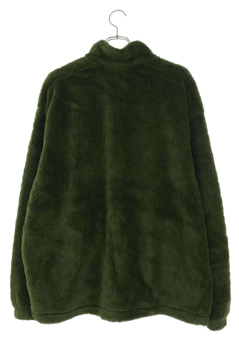 SUPREME 25SS Shoulder Logo Fleece Jacket Green Size XL