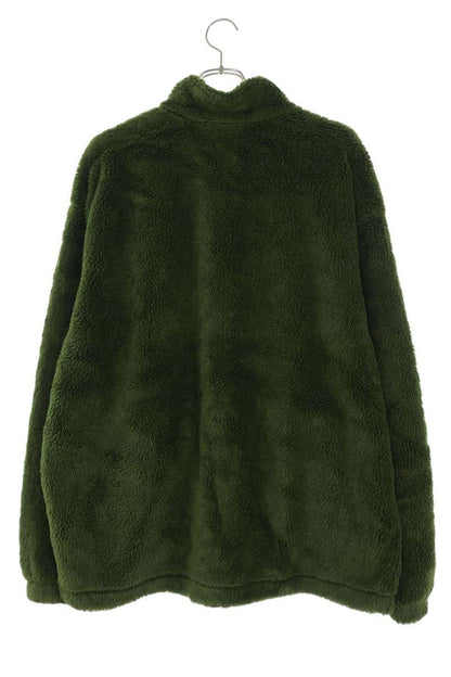SUPREME 25SS Shoulder Logo Fleece Jacket Green Size XL
