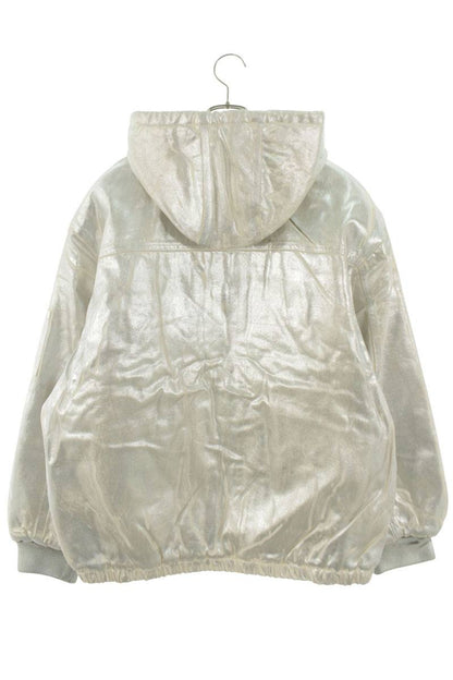 MM6 24SS Foil Hooded Work Jacket Paint Print Size L