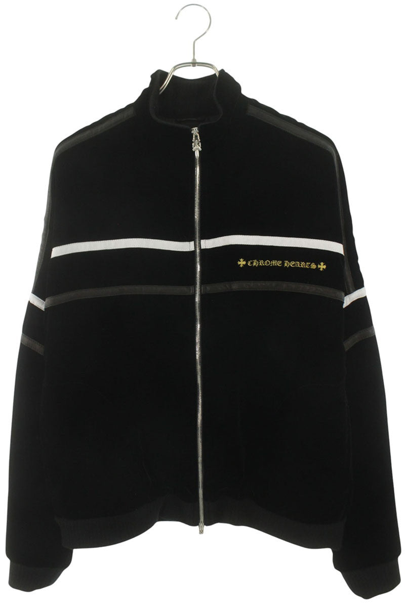 Chrome Hearts Logo Embroidered Velour Track Jacket Size M
