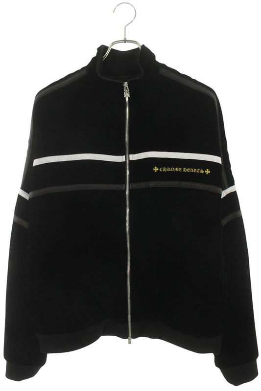 Chrome Hearts Logo Embroidered Velour Track Jacket Size M