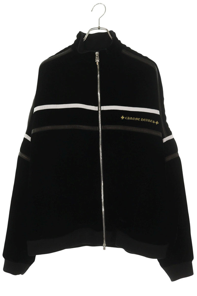 Chrome Hearts VELVET TRACKSUIT JACKET Velour Black Size L