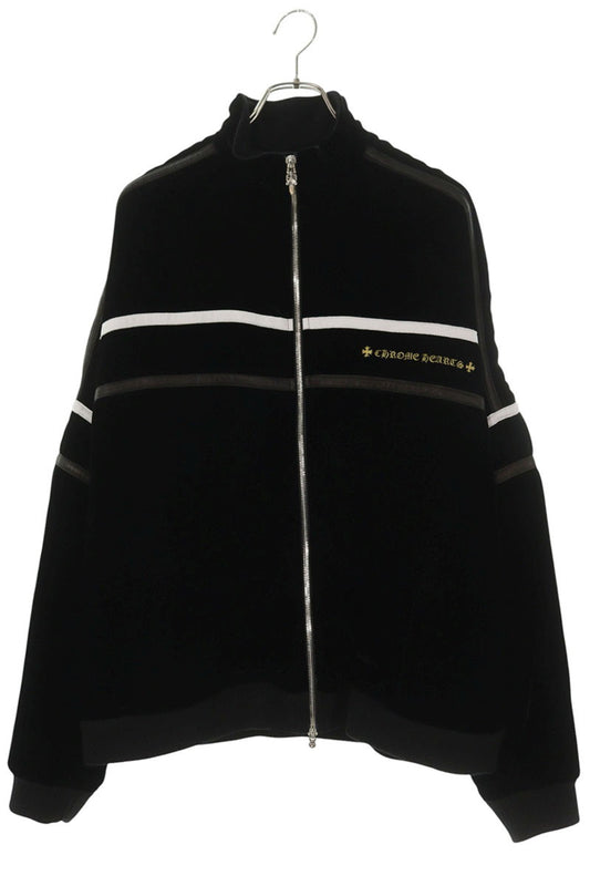 Chrome Hearts VELVET TRACKSUIT JACKET Velour Black Size L