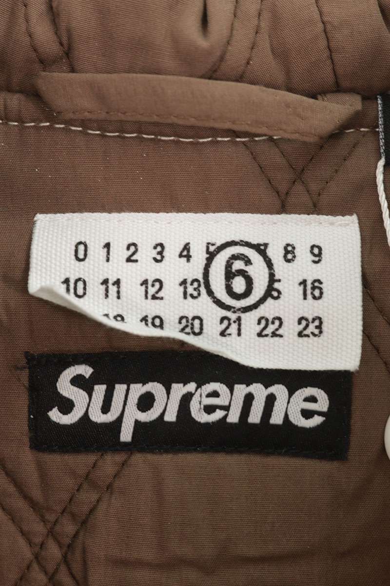 MM6 24SS Foil Hooded Work Jacket Paint Print Size M